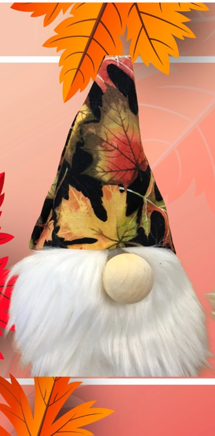 Rustlewick the Autumn Leaf Gnome — handmade gnome by The Gnome Lady